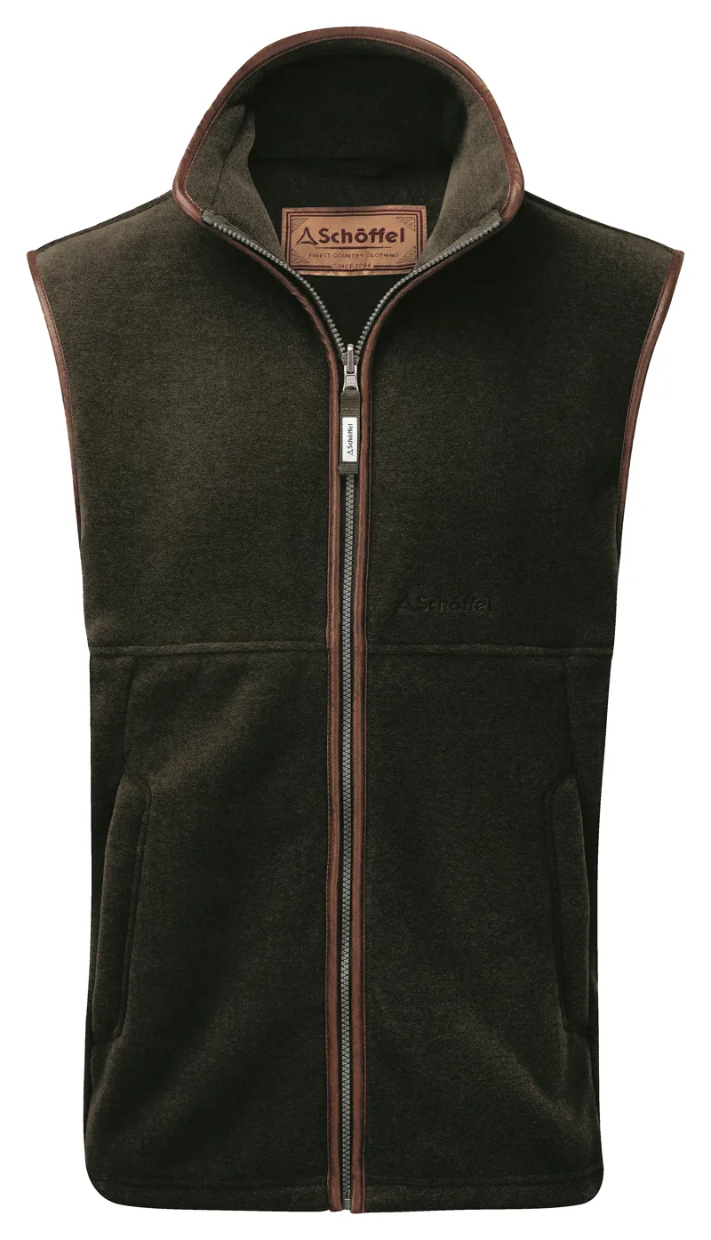Schoffel Oakham Fleece Gilet Dark Olive